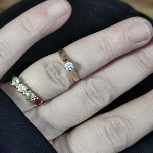 14k diamond solitaire